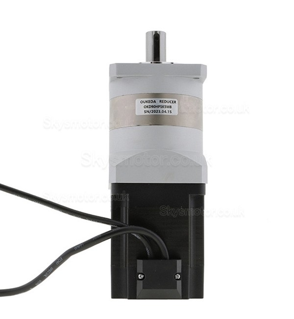 Oukeda NEMA 34 Stepper Motor OK86BLS105-430A-SPL5G 48V 3000RPM with Planetary Gearbox Ratio 5:1/10:1/20:1/50:1 